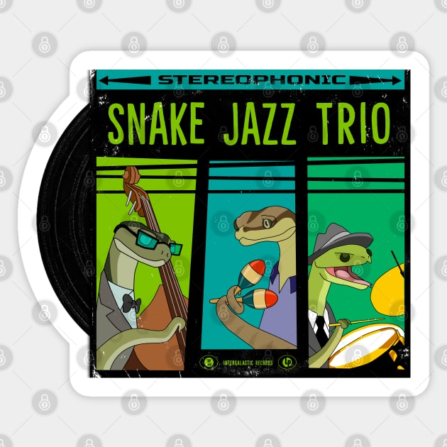 Snake Jazz rare vinyl Sticker by comecuba67